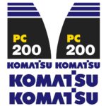 Komatsu PC200-8 Decal Kit