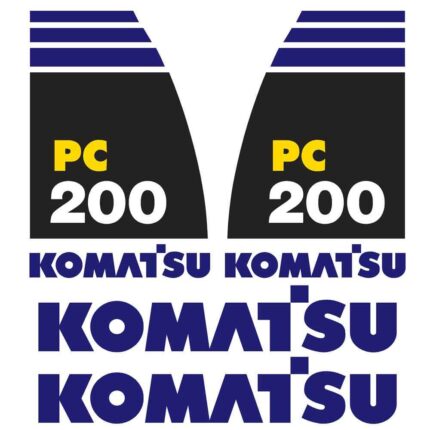 Komatsu PC200-8 Decal Kit
