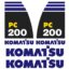 Komatsu PC200-8 Decal Kit