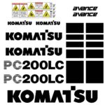 Komatsu PC200LC-6 Decal Kit