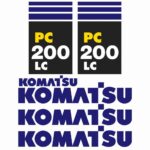 Komatsu PC200LC-7 Decal Kit
