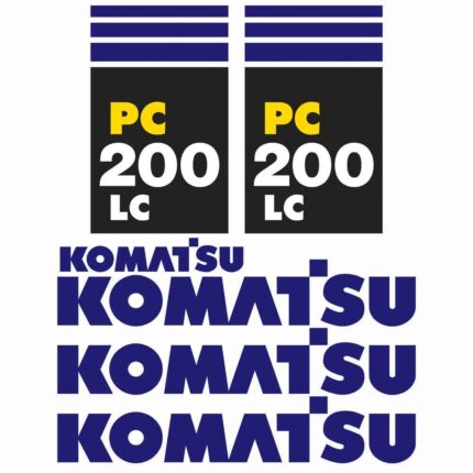 Komatsu PC200LC-7 Decal Kit