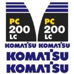 Komatsu PC200LC-8 Decal Kit