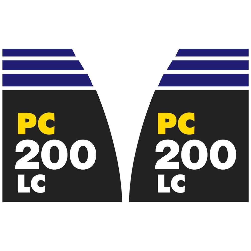 Komatsu PC200LC-8 Model Number Decals Komatsu PC200LC-8 Model Number Decals