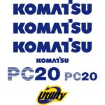 Komatsu PC20R-8 Decal Kit