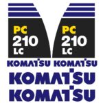 Komatsu PC210-8 LC Decal Kit