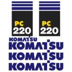 Komatsu PC220-7 Decal Kit
