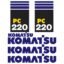 Komatsu PC220-7 Decal Kit