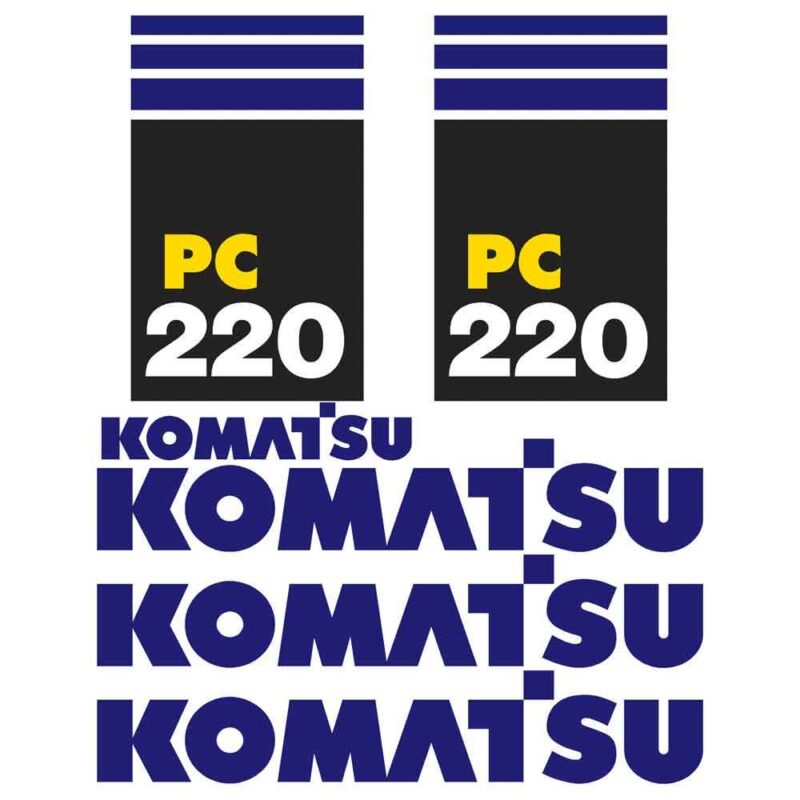 Komatsu PC220-7 Decal Kit