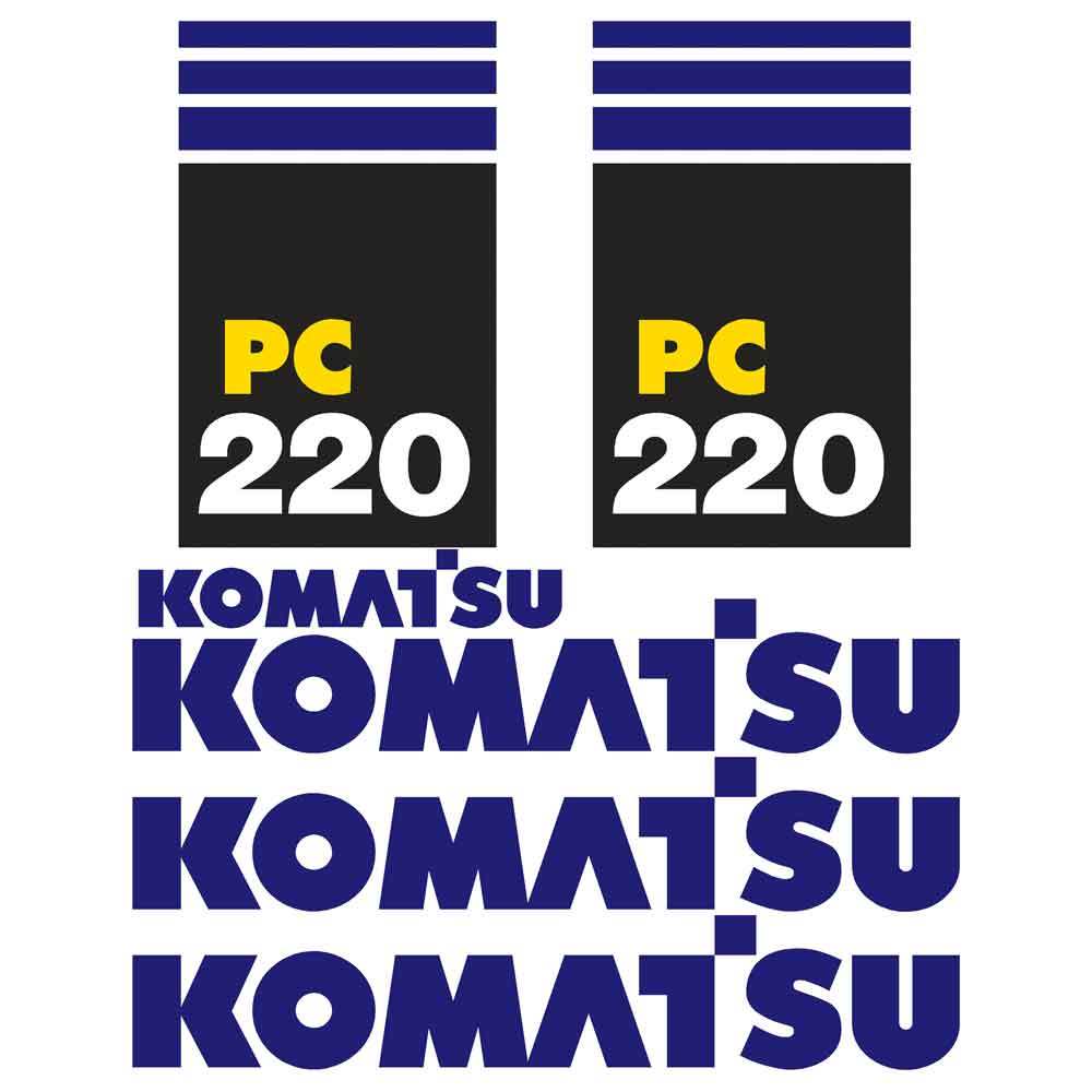 Komatsu PC220-7 Decal Kit Komatsu PC220-7 Decal Kit