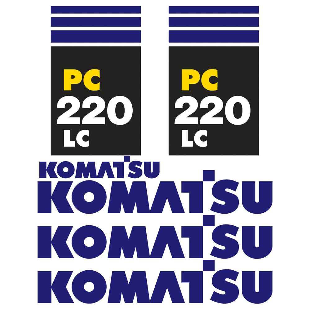 Komatsu PC220-7 LC Decal Kit Komatsu PC220-7 LC Decal Kit