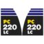 Komatsu PC220-8 PC220-8LC Side Door Decals Stickers