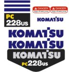 Komatsu PC228US-3EO Decal Kit