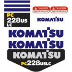 Komatsu PC228US-3EO Decal Kit