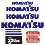 Komatsu PC228US-8 LC Decal Kit