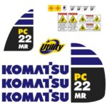 Komatsu PC22MR-3 Decal Kit