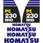 Komatsu PC230 NHD-8 Decal Kit