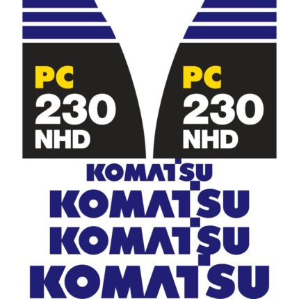 Komatsu PC230 NHD-8 Decal Kit