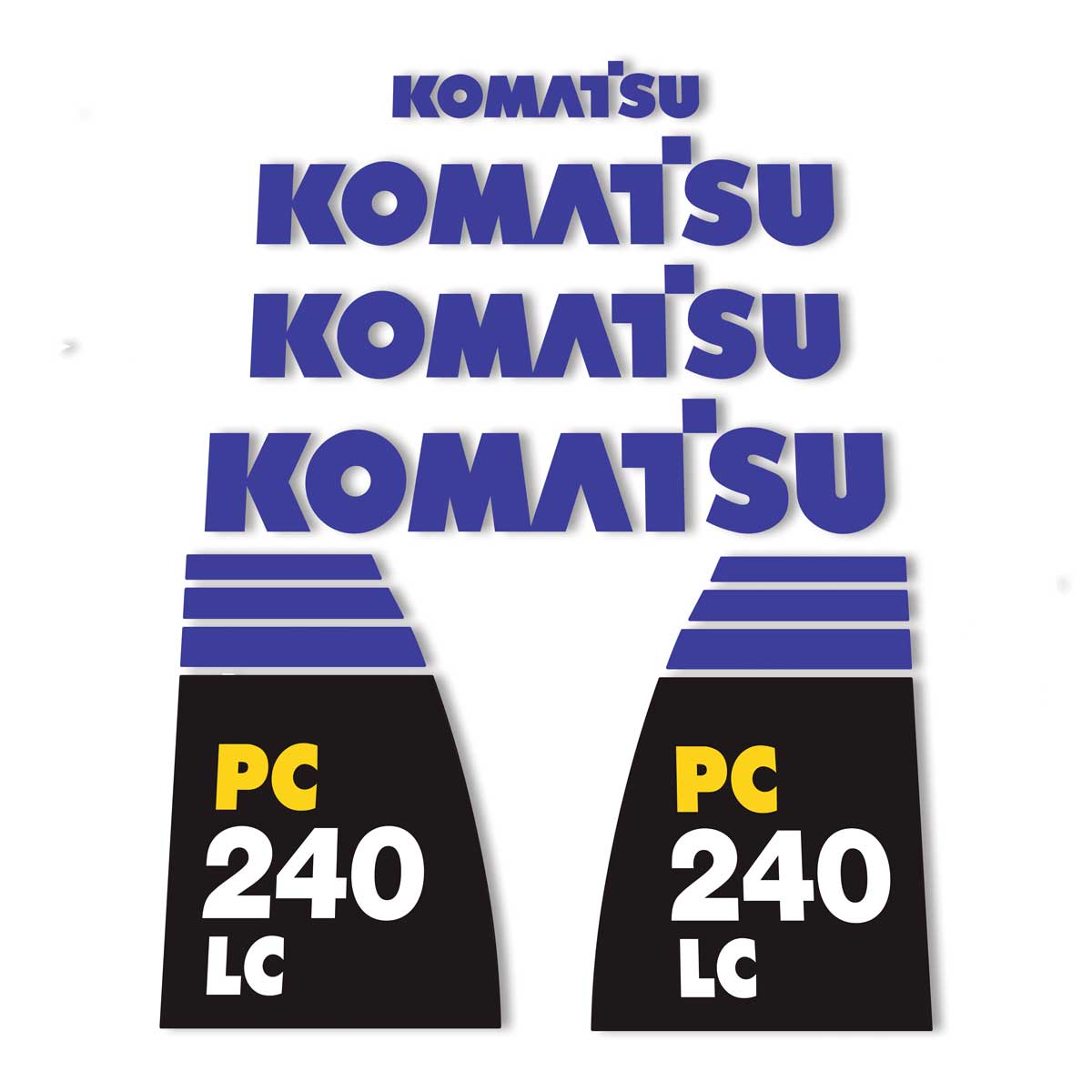 Komatsu PC240-8 LC Decal Kit Komatsu PC240-8 LC Decal Kit