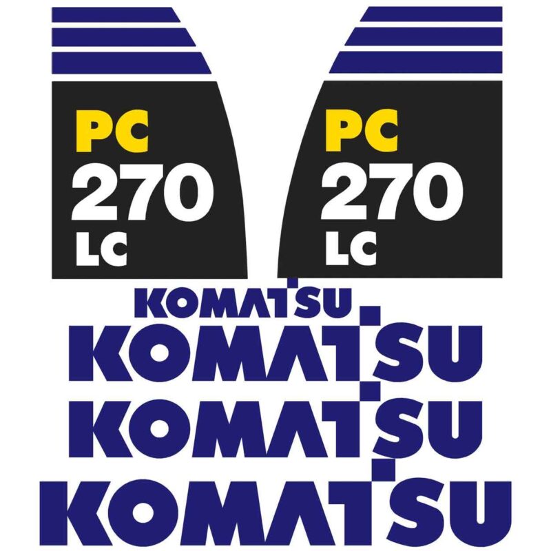 Komatsu PC270-8 LC Decal Kit
