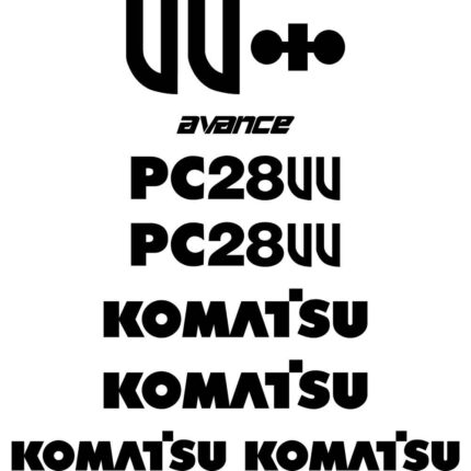 Komatsu PC28UU Decal Kit