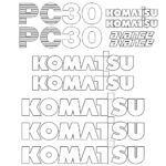 Komatsu PC30-7 Decal Kit