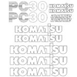 Komatsu PC30-7 Decal Kit