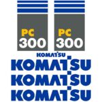 Komatsu PC300-7 Decal Kit