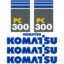 Komatsu PC300-7 Decal Kit
