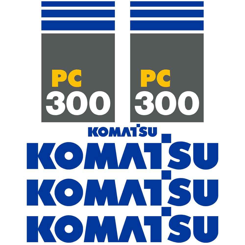 Komatsu PC300-7 Decal Kit Komatsu PC300-7 Decal Kit