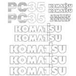 Komatsu PC35-7 Decal Kit