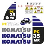 Komatsu PC35MR-2 Decal Kit