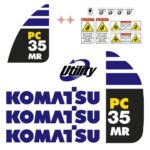 Komatsu PC35MR-3 Decal Kit