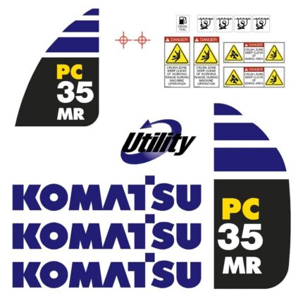 Komatsu PC35MR-3 Decal Kit