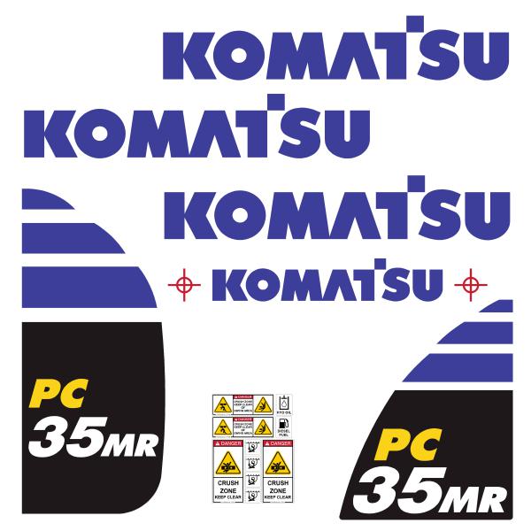 Komatsu PC35MR-5 Decal Kit Komatsu PC35MR-5 Decal Kit