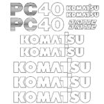 Komatsu PC40-7 Decal Kit