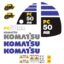 Komatsu PC50MR-2 Decal Kit
