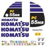 Komatsu PC55MR-5 Decal Kit