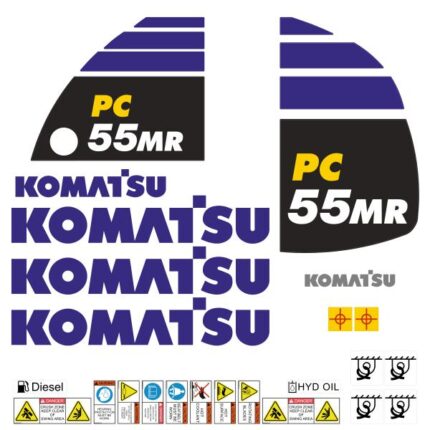 Komatsu PC55MR-5 Decal Kit