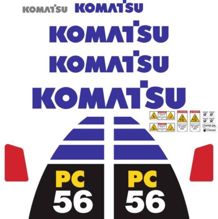 Komatsu PC56-7 Decal Kit