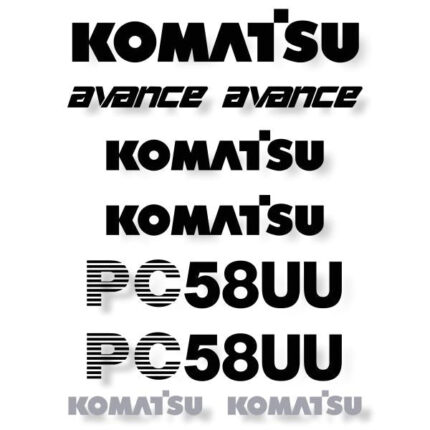 Komatsu PC58UU Decal Kit