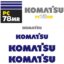 Komatsu PC78MR-6 Decal Kit