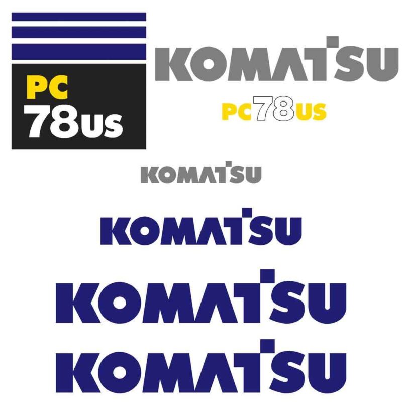 Komatsu PC78US-6 Decal Kit