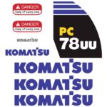Komatsu PC78UU-8 Decal Kit