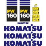 Komatsu PW160-8 Decal Kit