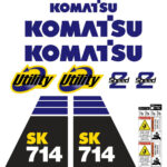 Komatsu SK714-5 Decal Kit