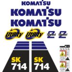 Komatsu SK714-5 Decal Kit