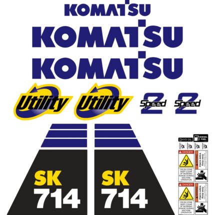 Komatsu SK714-5 Decal Kit