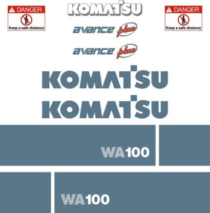 Komatsu WA100-3 Decal Kit