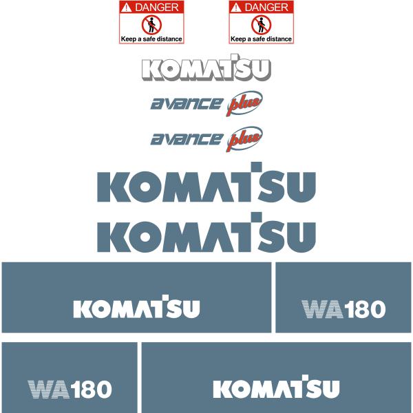 Komatsu WA180-3 Decal Kit Komatsu WA180-3 Decal Kit